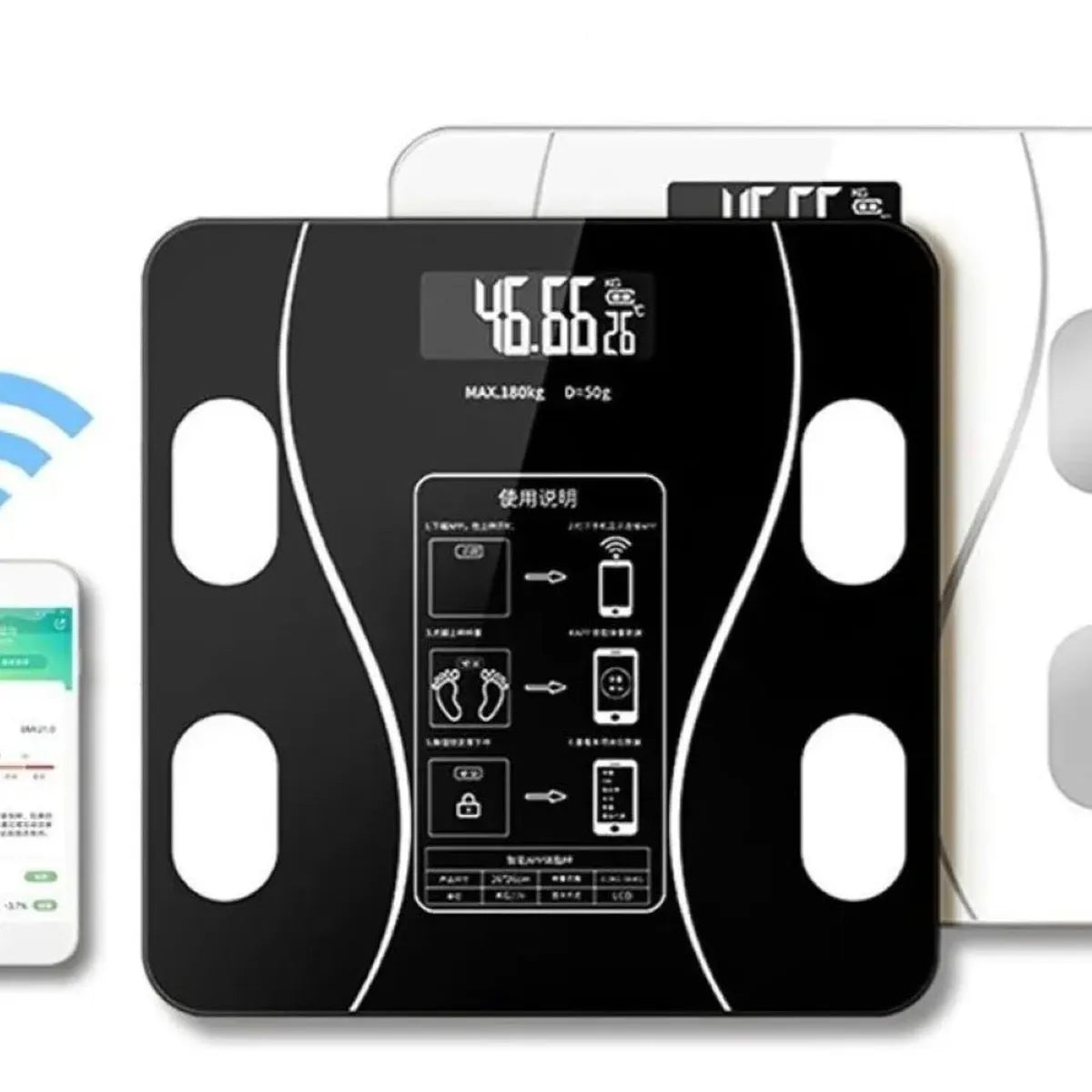 BÁSCULA INTELIGENTE BLUETOOTH – CONTROLA TU SALUD DESDE TU CELULAR