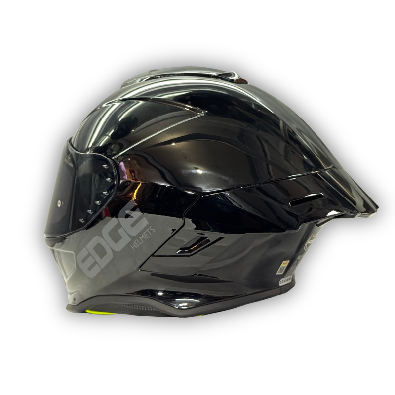 Casco EDGE Shanghai Negro Brillo: Seguridad, Estilo y Máxima Protección