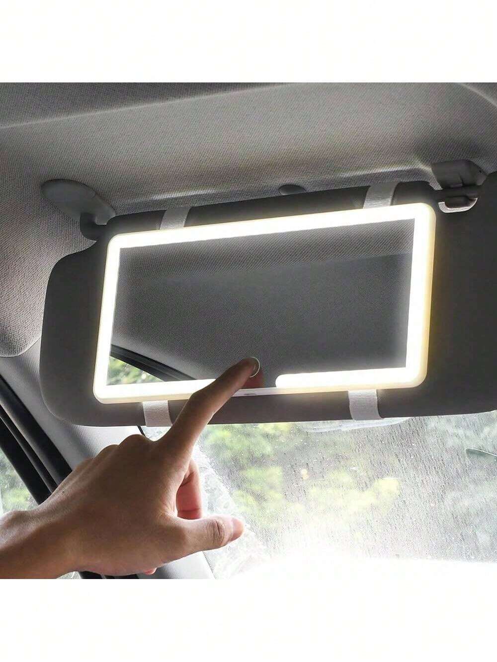 ESPEJO LED PARA VISERA DE CARRO – ILUMINACIÓN PERFECTA DONDE QUIERAS