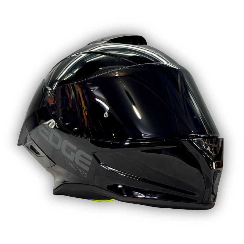 Casco EDGE Shanghai Negro Brillo: Seguridad, Estilo y Máxima Protección